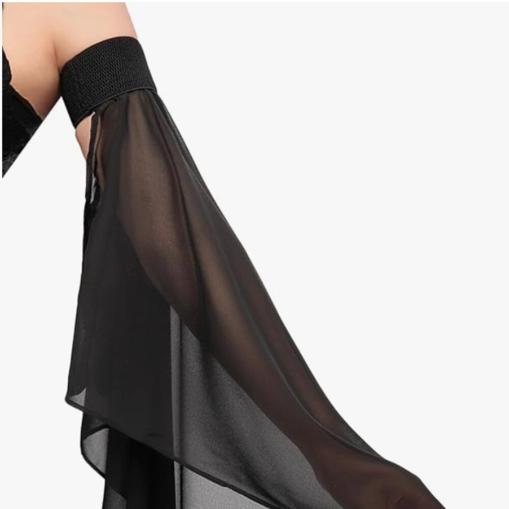 Women's Victorian Long Tulle Gloves